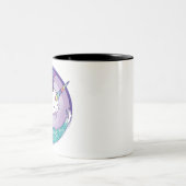 Tasse 2 Couleurs Narwhale arc-en-ciel (Centre)