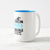 Tasse 2 Couleurs Natation - Je nage (Devant droit)