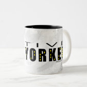 Tasse 2 Couleurs Natif New Yorkais noir (Devant droit)