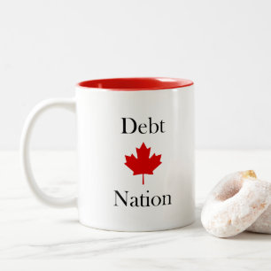 Tasse 2 Couleurs Nation Feuille d'érable du Canada Couleur claire