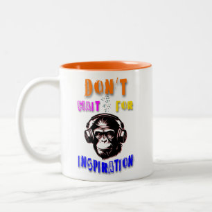 Tasse 2 Couleurs N'attendez pas l'inspiration