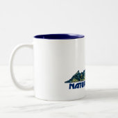 Tasse 2 Couleurs Natural Bridge Virginia State Map (Gauche)