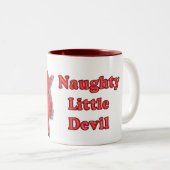 Tasse 2 Couleurs Naughty Little Devil (Devant droit)