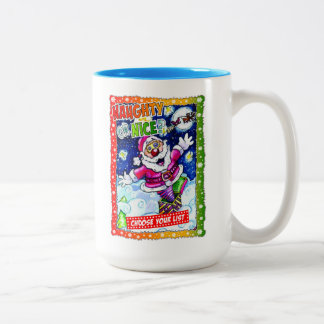 Tasse 2 Couleurs Naughty or nice, choose your list