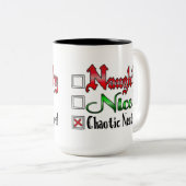 Tasse 2 Couleurs Naughty Or Nice Gamers Edition Blanc (Devant droit)