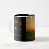 Tasse 2 Couleurs Navigation dans le coucher du soleil (Devant gauche)