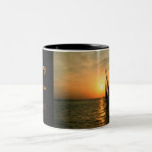 Tasse 2 Couleurs Navigation dans le coucher du soleil (Centre)