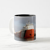 Tasse 2 Couleurs Navire et phare, Duluth Minnesota (Devant gauche)
