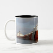 Tasse 2 Couleurs Navire et phare, Duluth Minnesota (Gauche)