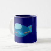 Tasse 2 Couleurs Navire spatial (Devant gauche)