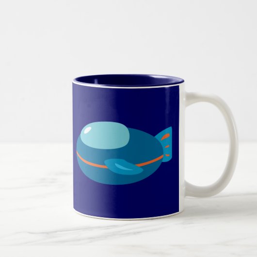 Tasse 2 Couleurs Navire spatial (Droit)