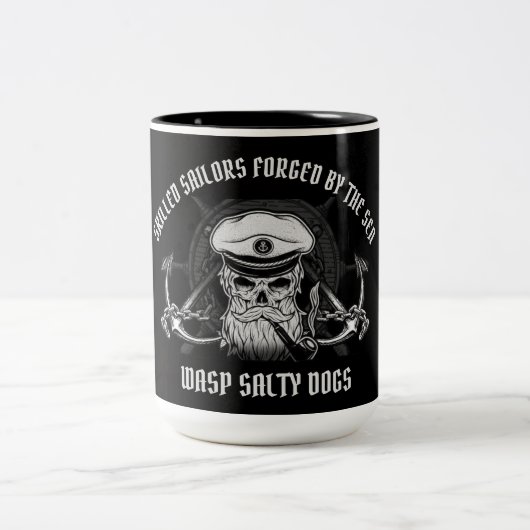 TASSE 2 COULEURS NAVIRES WASP COMPÉTENTS / CHIENS DE VENTE (Centre)