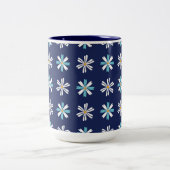 Tasse 2 Couleurs Navy Daisy Bliss Floral Pattern (Centre)