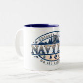 Tasse 2 Couleurs Navy Pier Chicago (Devant gauche)