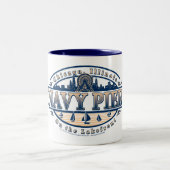 Tasse 2 Couleurs Navy Pier Chicago (Centre)