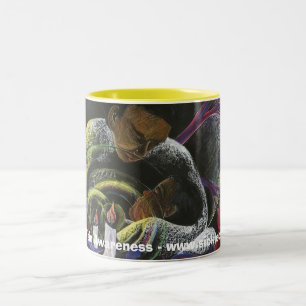 Tasse 2 Couleurs N'ayez pas besoin seul de souffrir - l'art de