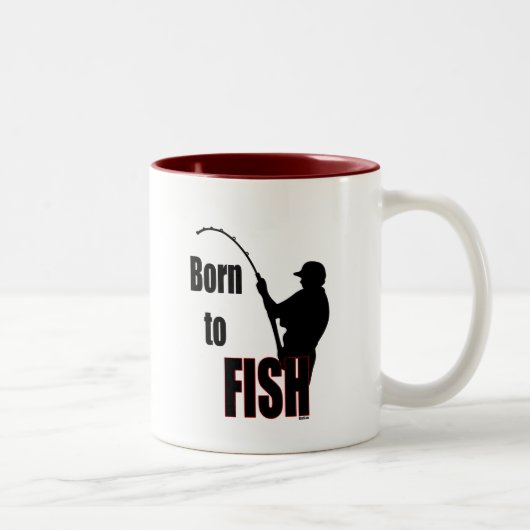Tasse 2 Couleurs Né à Fish (Droit)