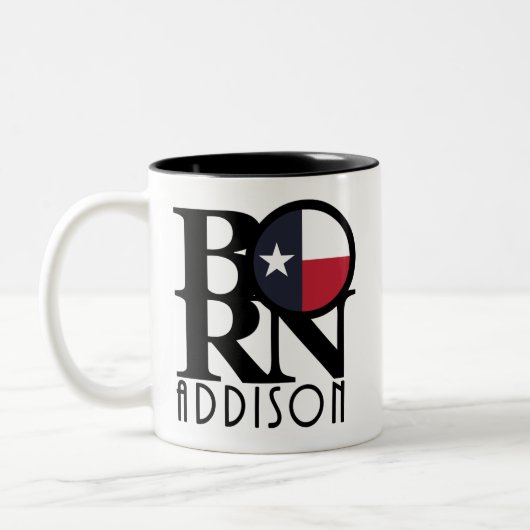 Tasse 2 Couleurs NÉ Addison Texas (Gauche)
