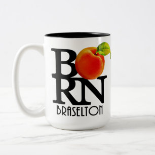 Tasse 2 Couleurs NÉ Braselton Géorgie 15oz