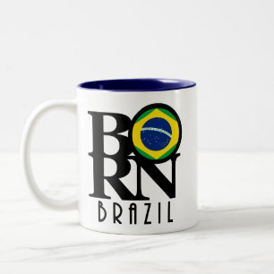 Tasse 2 Couleurs NÉ Brésil 11oz