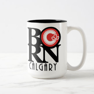 Tasse 2 Couleurs NÉ Calgary 15oz (drapeau de la ville)