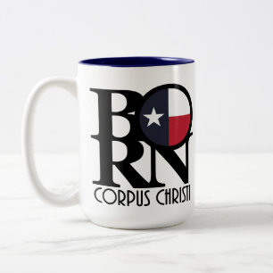Tasse 2 Couleurs NÉ Corpus Christi Texas 15oz