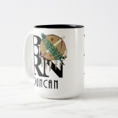 Tasse 2 Couleurs NÉ Duncan Oklahoma 15oz (Devant gauche)