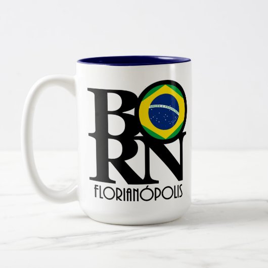 Tasse 2 Couleurs NÉ Florianópolis 15oz (Gauche)