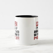 Tasse 2 Couleurs Ne font pas P*ss je ! ! (Centre)