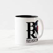 Tasse 2 Couleurs NÉ Fredericksburg TX (Devant droit)