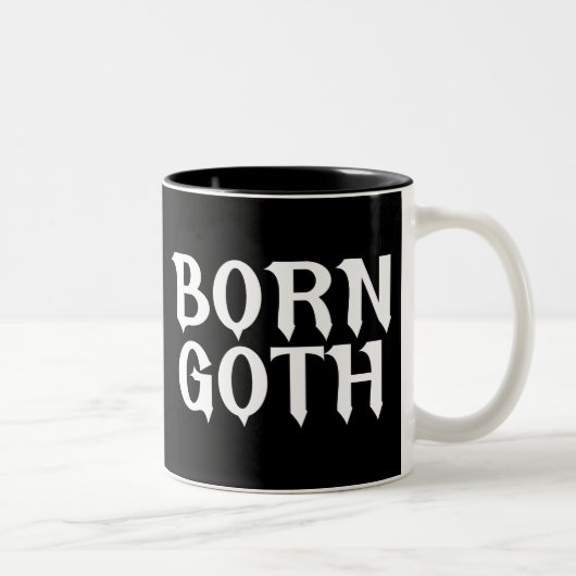 Tasse 2 Couleurs Né Goth (Droit)