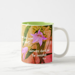 Tasse 2 Couleurs Ne jamais perdre espoir Citation Inspirante Rumi