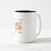 Tasse 2 Couleurs Ne jamais sous-estimer un vieil homme avec un Pomé (Devant droit)