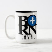 Tasse 2 Couleurs NÉ Laval Québec 15oz (Gauche)