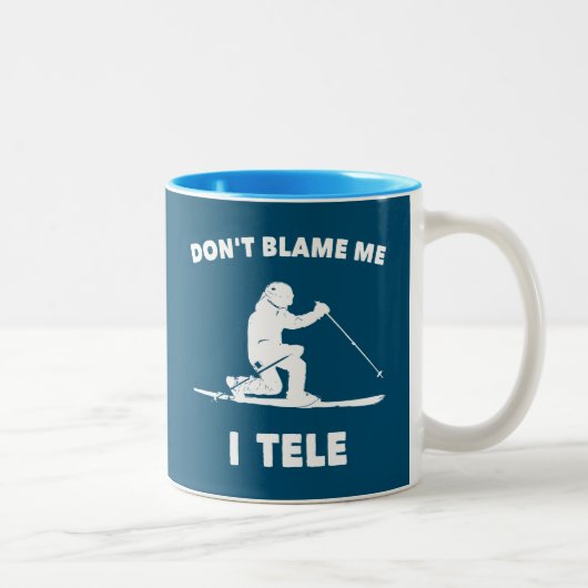 Tasse 2 Couleurs Ne me blâme pas I Tele (Droit)