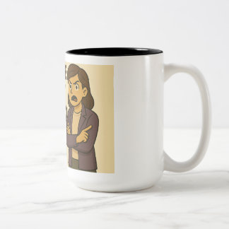 Tasse 2 Couleurs Ne me force pas à utiliser ma voix d'enseignant