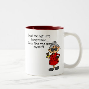 Tasse 2 Couleurs Ne Me Menez Pas Dans Un Humour De Tentation