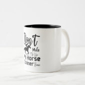 Tasse 2 Couleurs Ne m'oblige pas à utiliser ma voix d'entraîneur de (Devant droit)