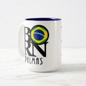 Tasse 2 Couleurs NÉ Palmas 11oz (Devant gauche)