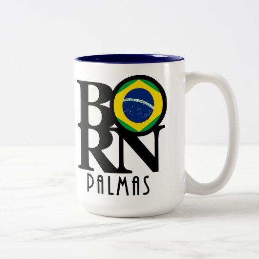 Tasse 2 Couleurs NÉ Palmas 11oz (Droit)