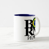 Tasse 2 Couleurs NÉ Palmas 11oz (Devant droit)