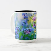 Tasse 2 Couleurs Ne pas oublier les fleurs (Devant gauche)