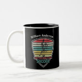 Tasse 2 Couleurs Né Pour Être Un Joueur Légende Soccer (Gauche)