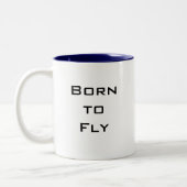 Tasse 2 Couleurs , Né pour voler, (Gauche)
