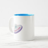 Tasse 2 Couleurs Né pour voyager mignon alien & soucoupe volante (Devant gauche)