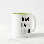 Tasse 2 Couleurs Ne quittez pas (Devant droit)