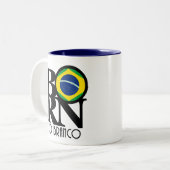 Tasse 2 Couleurs NÉ Rio Branco 11oz (Devant gauche)
