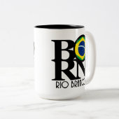 Tasse 2 Couleurs NÉ Rio Branco 15 oz (Devant droit)