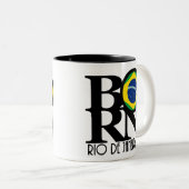Tasse 2 Couleurs NÉ Rio de Janeiro 11oz (Devant droit)
