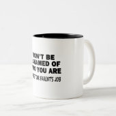 Tasse 2 Couleurs Ne sois pas gêné (Devant droit)